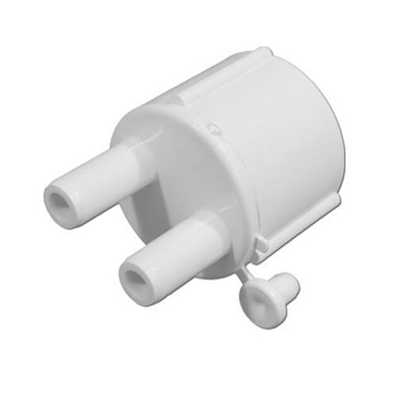 Waterway Manifold 1 Inch Slip x (2) 0.375 Inch Barbs 2 Plugs - 672-4020