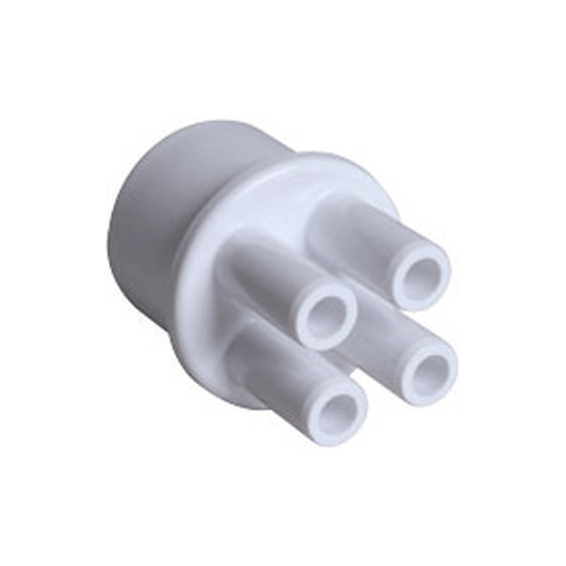 Waterway Manifold 1 Inch Spigot x (4) 0.375 Inch Barbs 2 Plugs - 672-4030