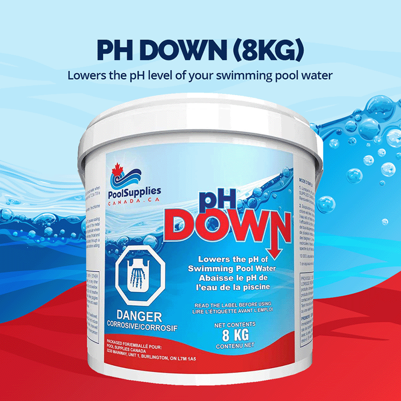 Pack of 2 pH Down (8 Kg) by Pool Supplies Canada