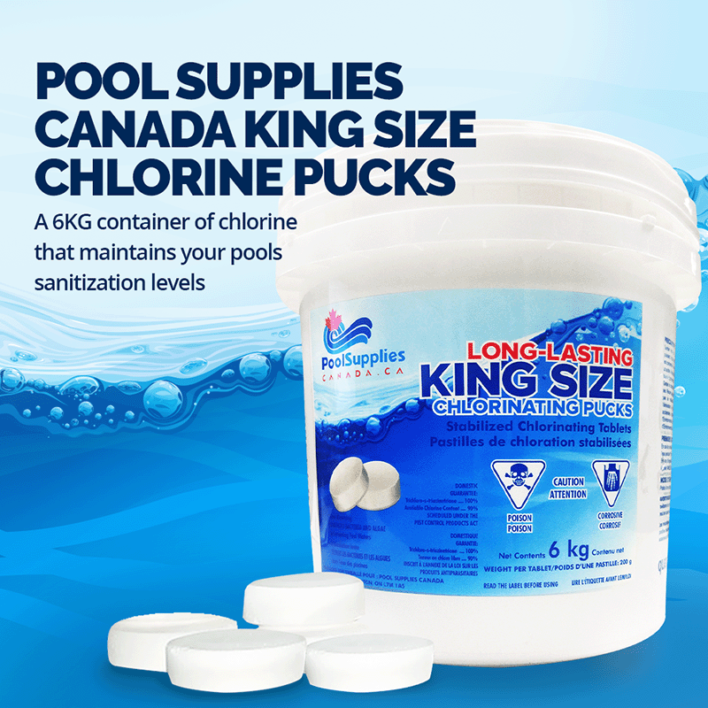 Pack of 2 King Size Chlorine Puck Stabilized (6 Kg) by Pool Supplies Canada
