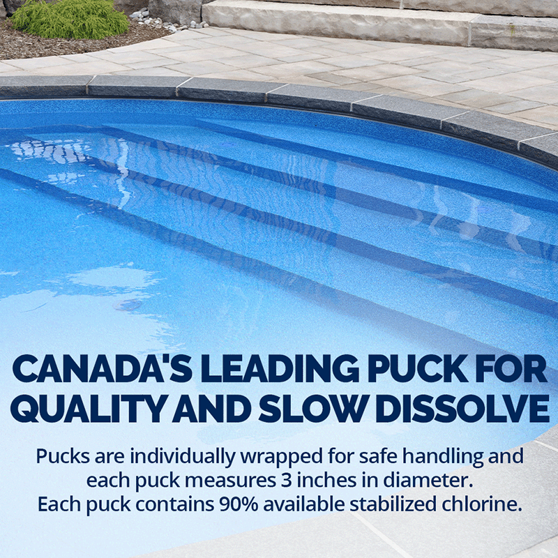 Pack of 2 King Size Chlorine Puck Stabilized (6 Kg) by Pool Supplies Canada