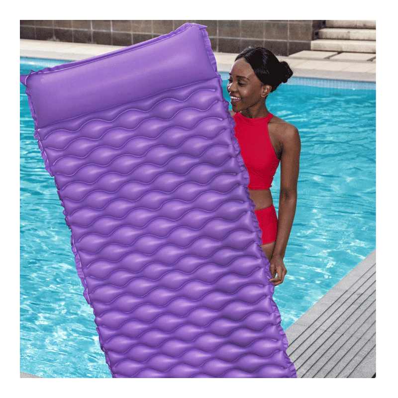 Float N Roll Inflatable Mattress (Purple)