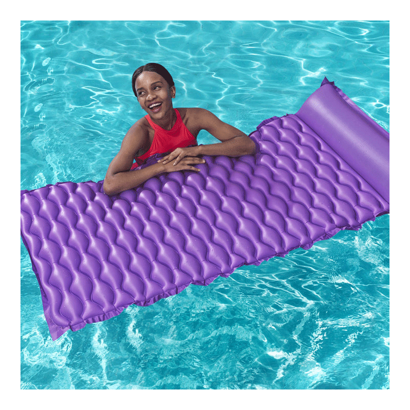 Float N Roll Inflatable Mattress (Purple)
