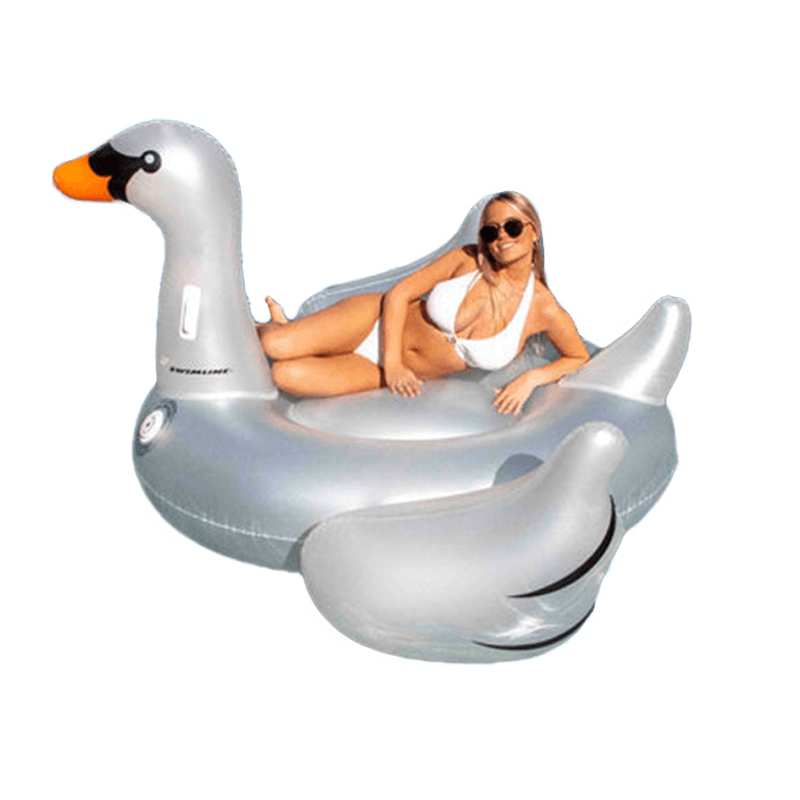 Giant LED Light Up Swan Ride-On Pool Float