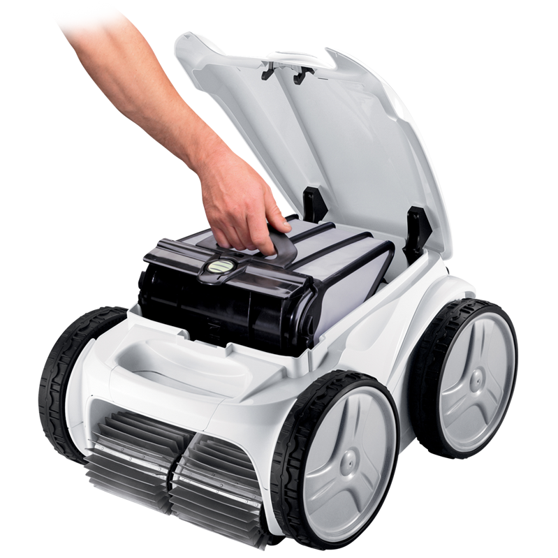 Open Box Polaris P965iQ WiFi Capable Robotic Pool Cleaner with 4 Wheel Drive and iAquaLink Control