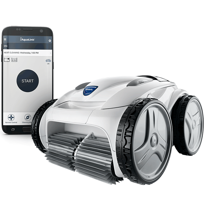 Open Box Polaris P965iQ WiFi Capable Robotic Pool Cleaner with 4 Wheel Drive and iAquaLink Control