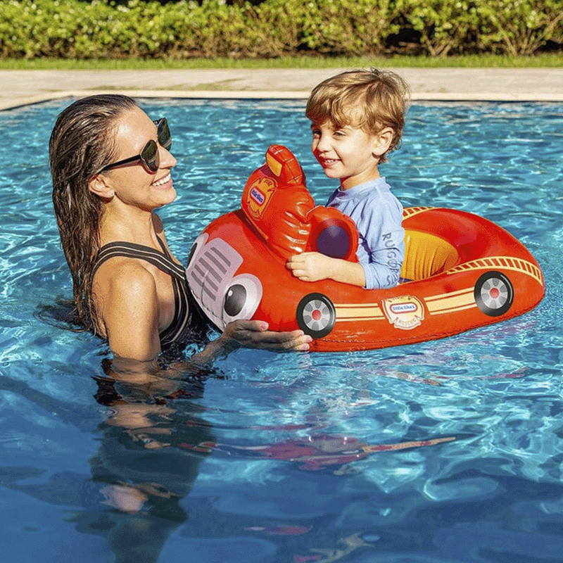 Acheter Bouee Bateau Bebe Avec Parasol, Pare Soleil