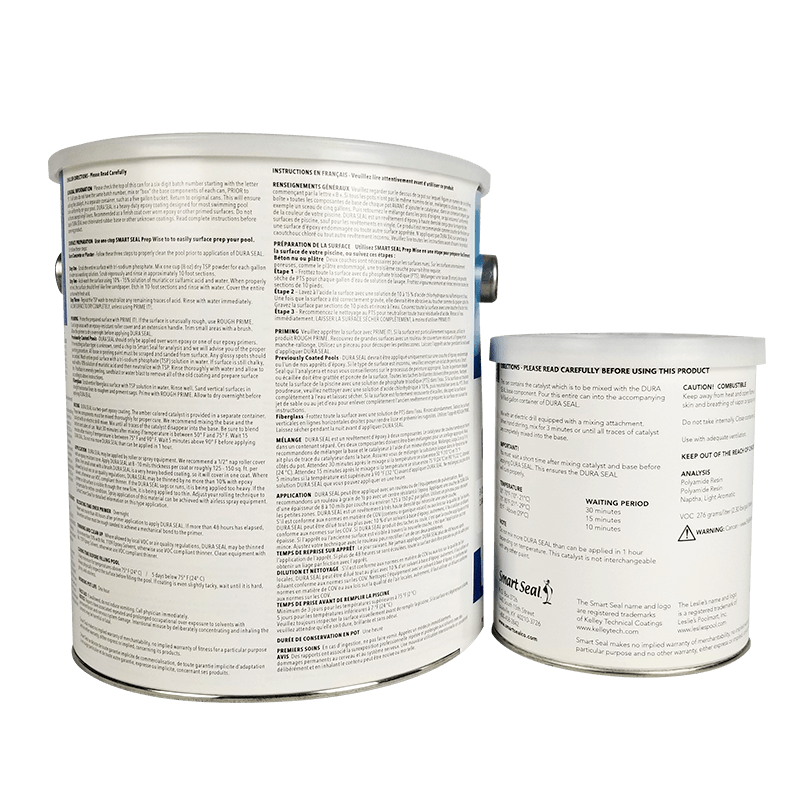 Boîte cabossée peinture époxy pour piscine Smart Seal Dura Seal (bleu glacier, 1 gallon)