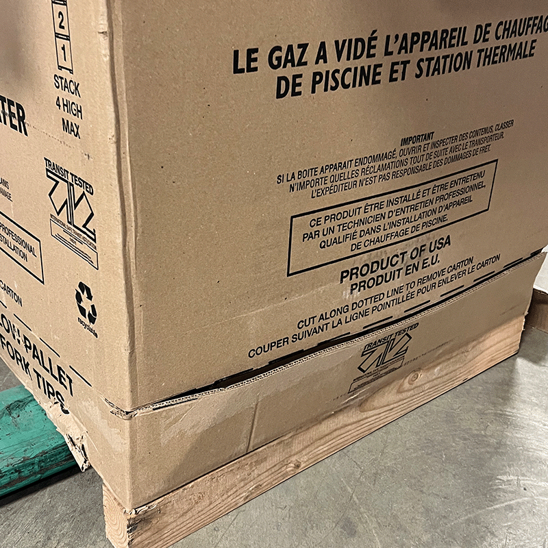 Open Box Raypak 266,000 BTU Millivolt Natural Gas Heater with Riser