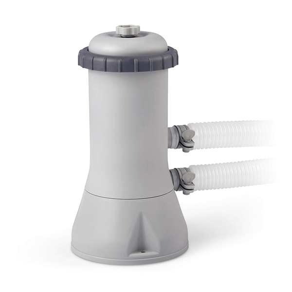 Open Box INTEX 10 ft x 30 Inch Prism Frame Above Ground Pool with Filter Pump (Gray)