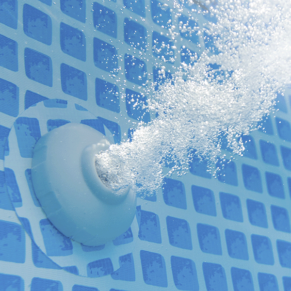 Open Box INTEX 10 ft x 30 Inch Prism Frame Above Ground Pool with Filter Pump (Gray)