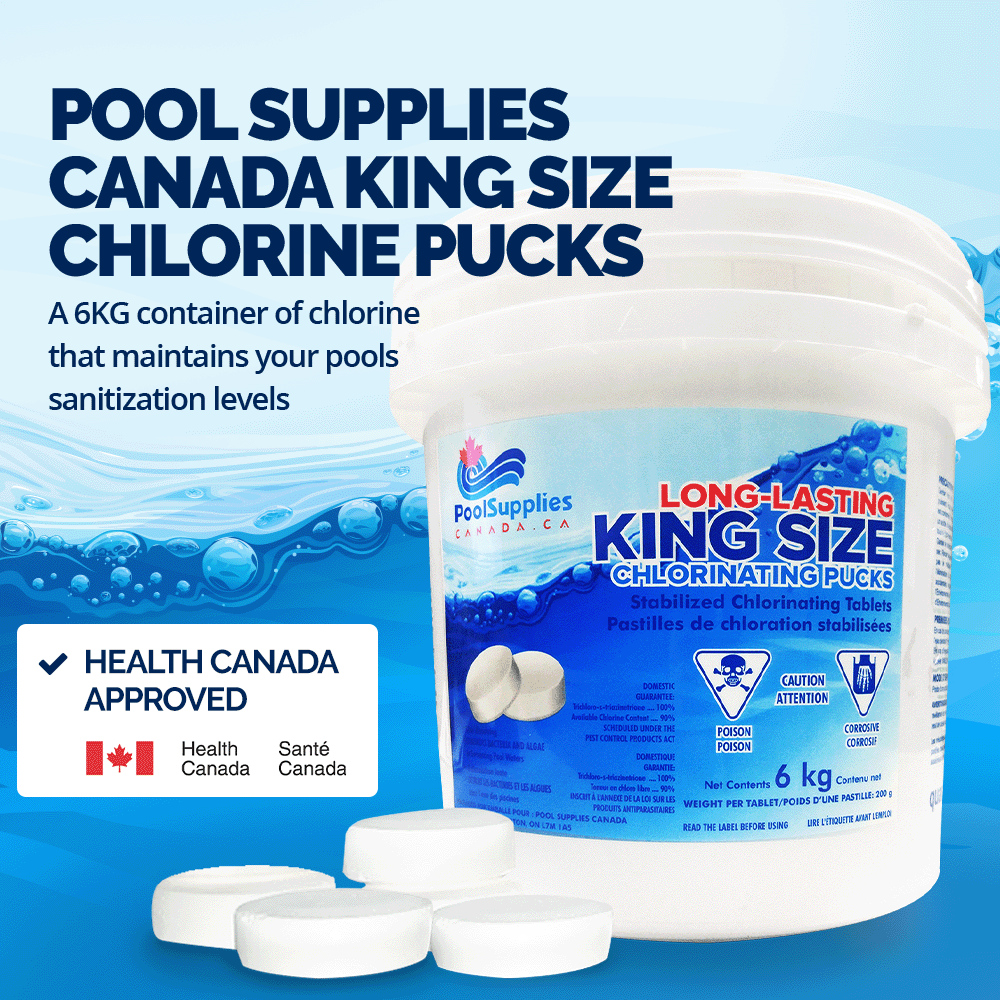 Pastilles de chlore très grand format stabilisées (6 kg) par Pool Supplies Canada