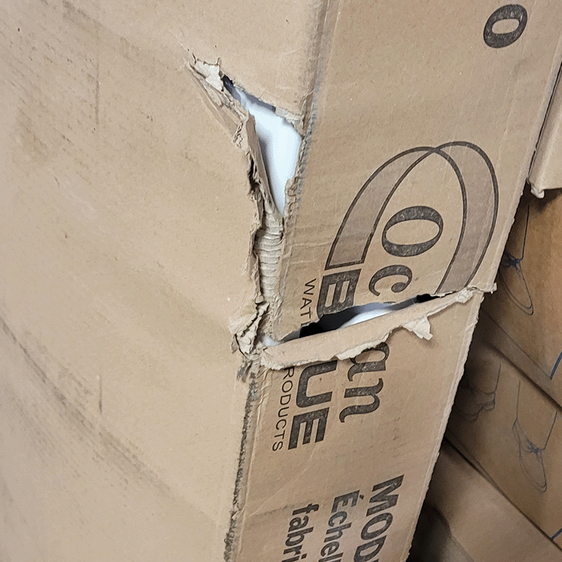 Boîte ouverte Échelle de 54 pouces à cadre en A pour piscine hors terre