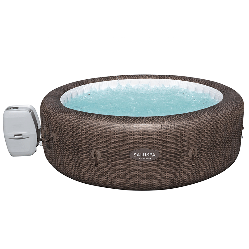 Open Box Saluspa St Moritz Airjet 5-7 Person Inflatable Hot Tub (85 x 28 Inches, Used)