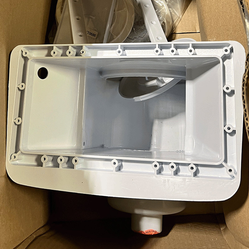 Open Box 12 inch Wide Mouth Above Ground Skimmer and Return Jet Kit (White)