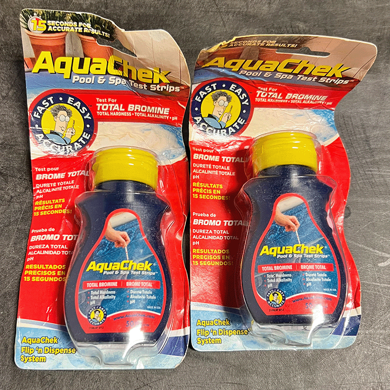 Open Box AquaChek Red 4 in 1 Bromine Test Strip