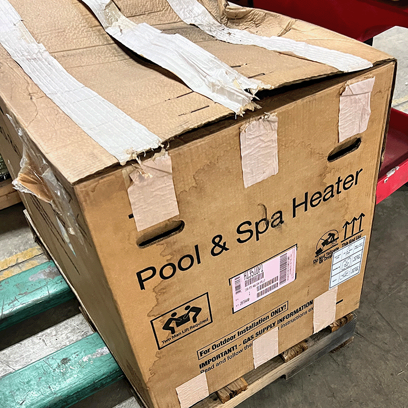 Open Box Hayward H Series 135,000 BTU Electronic Propane Swimming Pool Heater