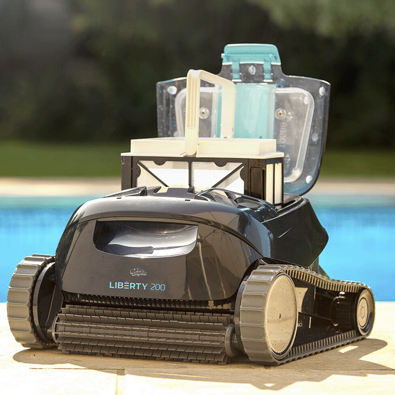 Open Box Dolphin Liberty 200 Cordless Robotic Pool Cleaner (Used)