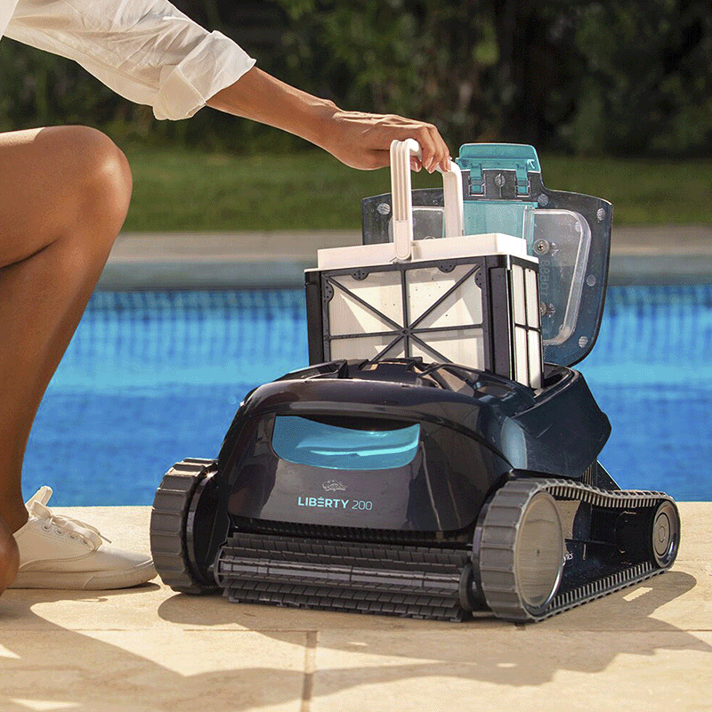 Open Box Dolphin Liberty 200 Cordless Robotic Pool Cleaner (Used)