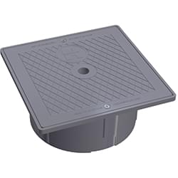 Hayward SPX1082EFDGR - Square Collar and Lid Assembly - Dark Gray