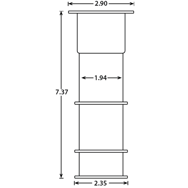 Umbrella and Volleyball Pole Holder (White) Pool Supplies Canada