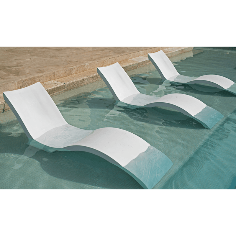 Ledge Lounger Signature In Pool Chaise Lounge Chair (0 - 9 Inch Water Depth - Granite Gray)