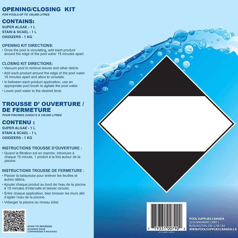 Premium Chemical Kit (100,000 L) by Pool Supplies Canada