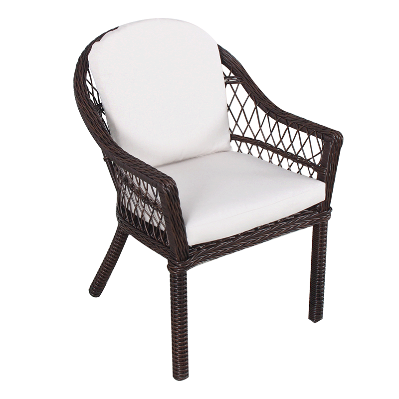 Cossette Arm Chair (Espresso / Canvas)