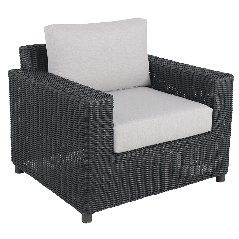 Dawson Lounge Chair (Charcoal / Canvas)