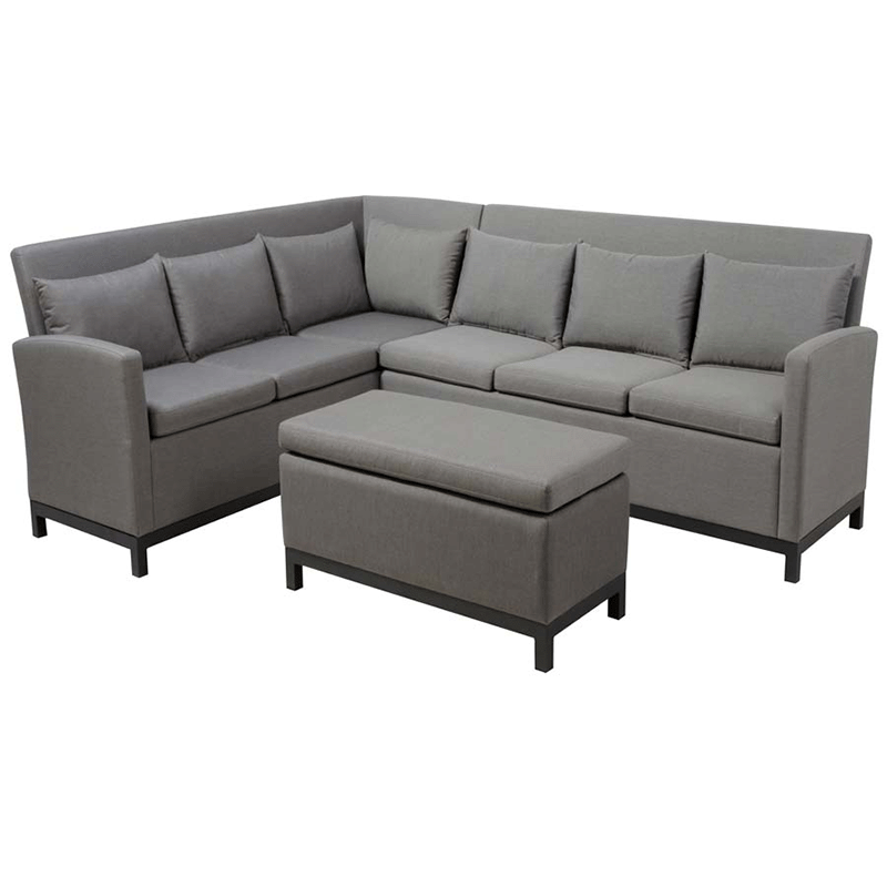 Modena 3 Piece Upholstered Sectional Set
