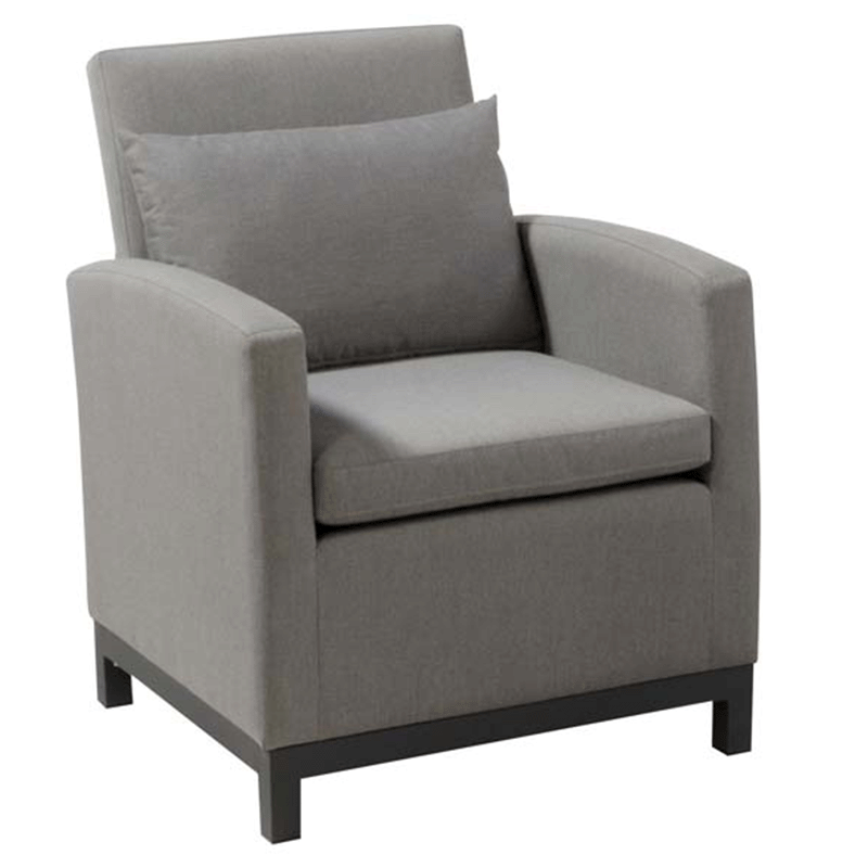 Modena Club Chair (Dove Grey Fabric)