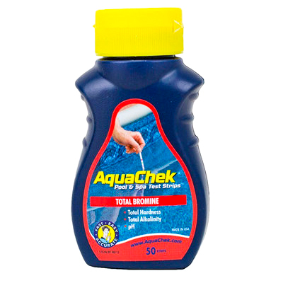 Bandelettes d'Analyse de Brome AquaChek Rouge 4 en 1 (50 Bandelettes, Expiré)