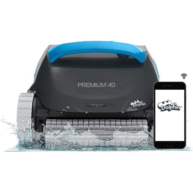 Robot nettoyeur de piscine Dolphin Premium 40 BlueTooth et WiFi