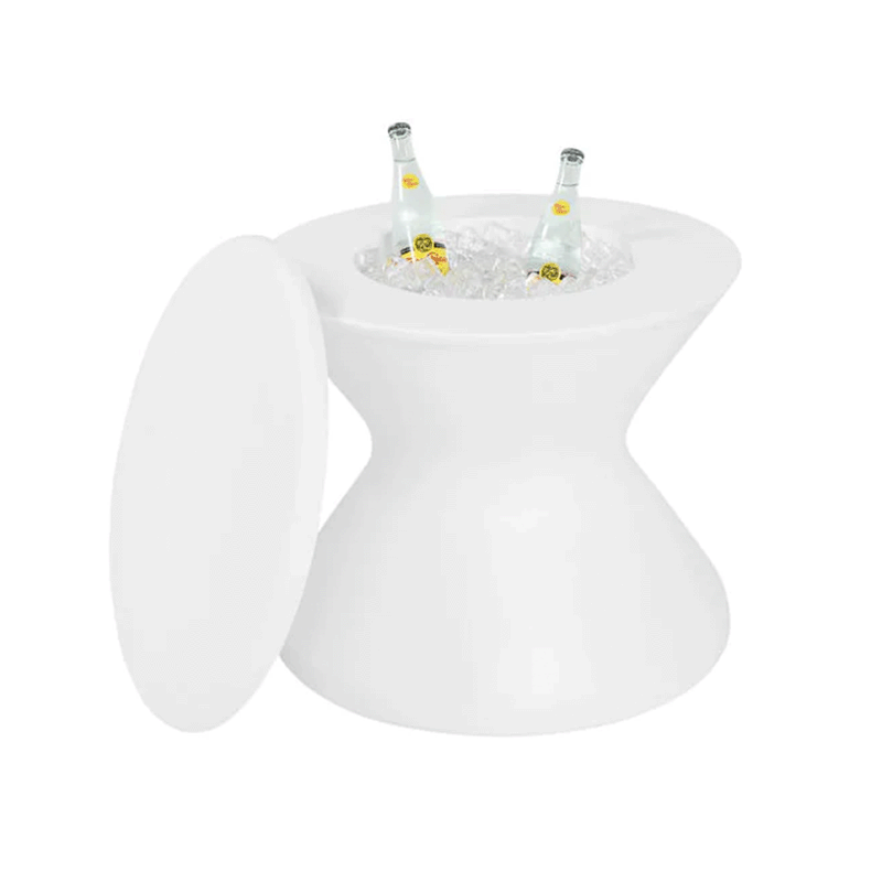 Ledge Lounger Signature Ice Basin Lid Without Umbrella Hole (White)