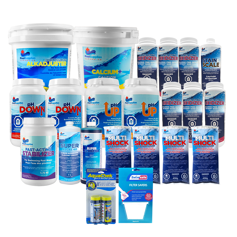 Trousse de démarrage de produits chimiques pour eau salée