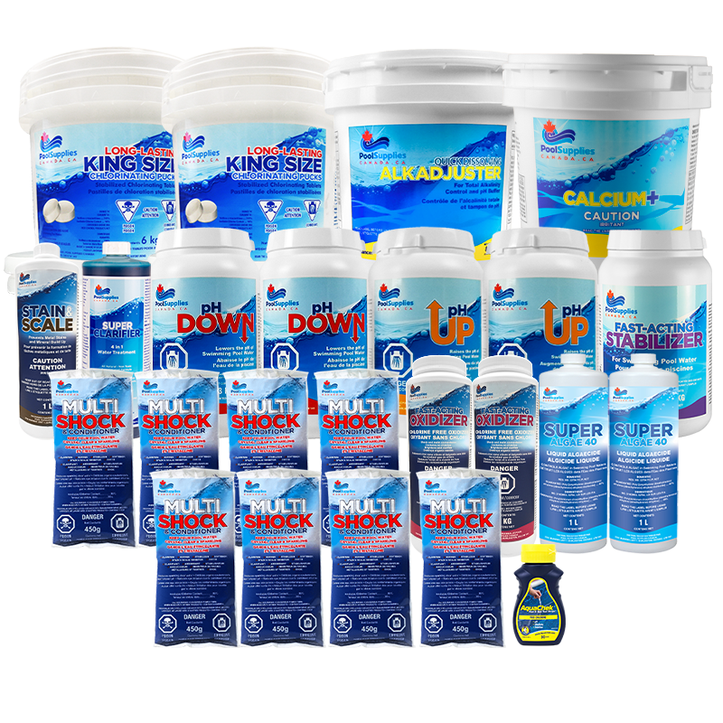 Kit de démarrage de produits chimiques pour le chlore