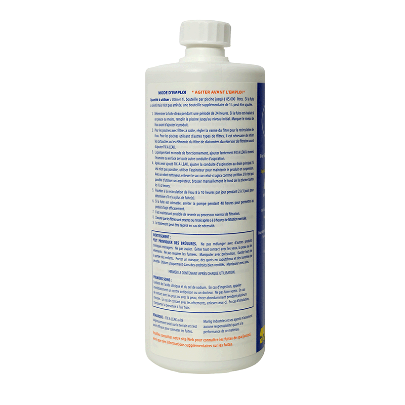 Liquide de réparation des fuites pour piscine Fix a Leak (bouteille de 32 oz)