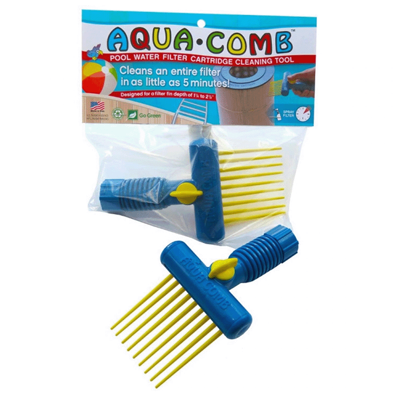 Aqua Comb Pool Cartridge Filter Cleaner Tool