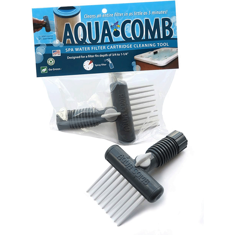 Aqua Comb Spa Cartridge Filter Cleaner Tool
