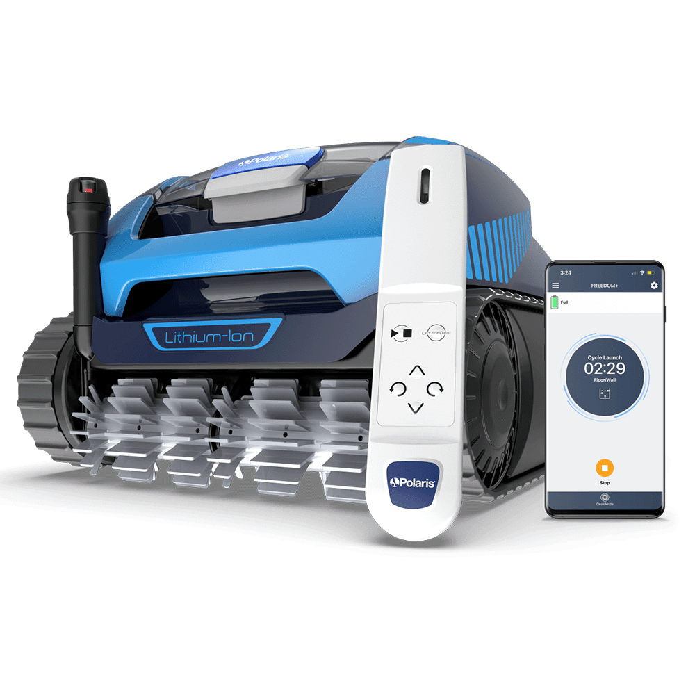 Polaris Freedom Plus Cordless Inground Robotic Pool Cleaner with Remote Control and iAquaLink Connectivity