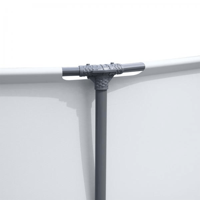 Open Box Ensemble complet de piscine hors terre ronde de 15 pieds et 48 pouces de haut Bestway Steel Pro Max