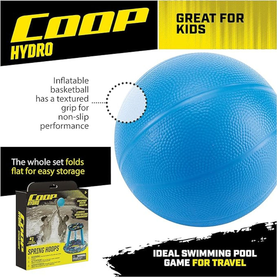 Coop Hydro Spring Hoops Floating Basketball Game