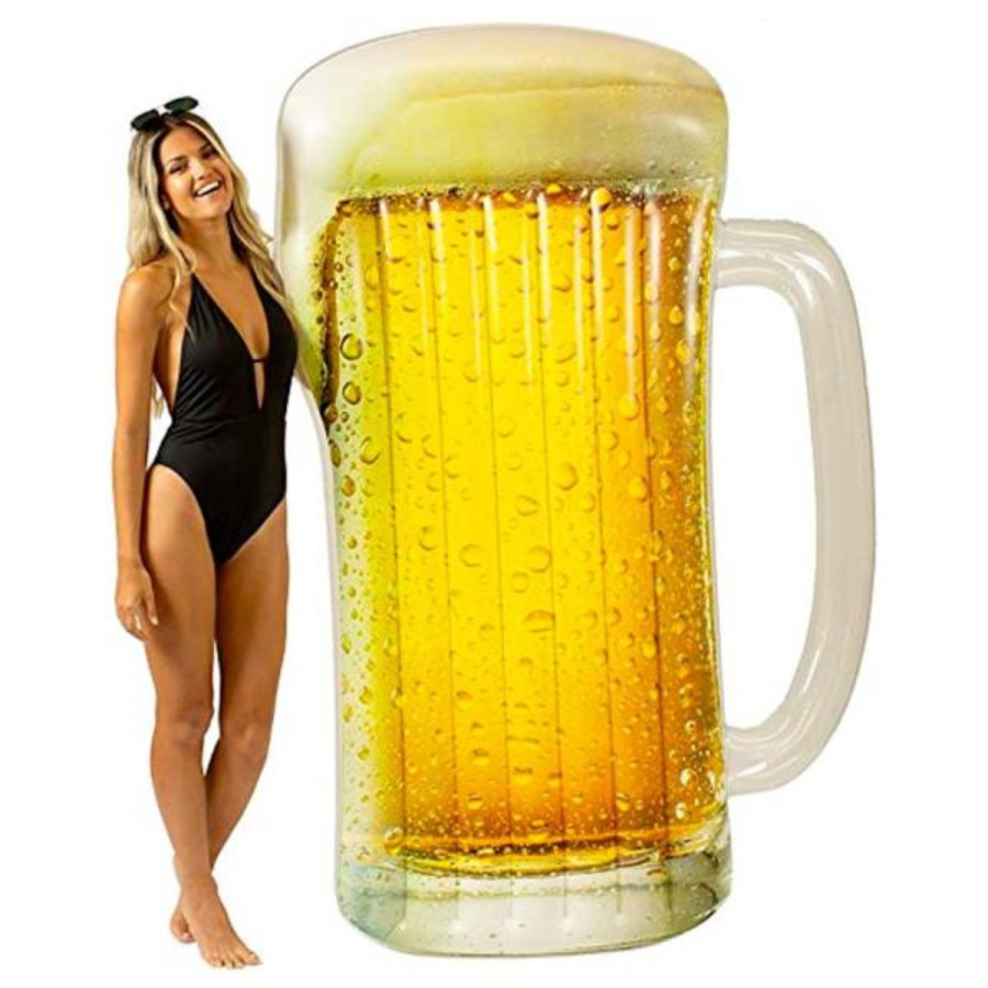 Pool Candy Jumbo Ride-On Beer Mug Pool Float