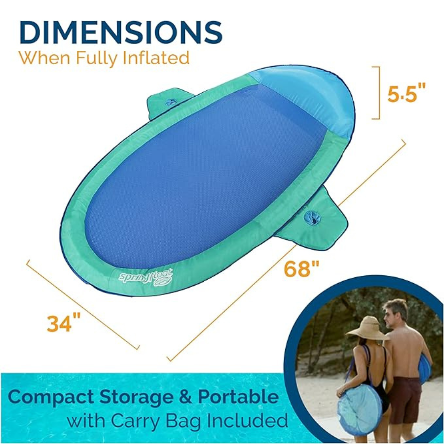 Swimways Spring Float Suncatcher (Aqua)