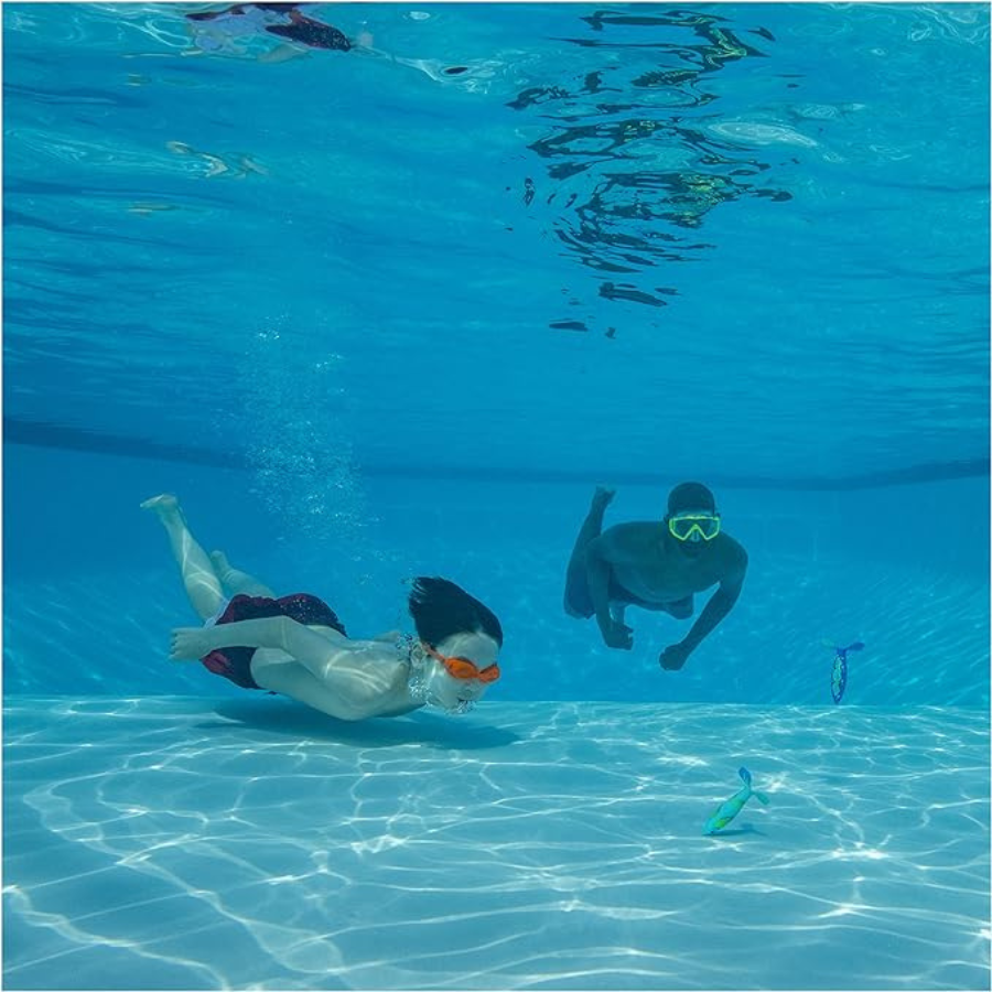 Discontinued Swimways Swirl Divers Kids Fish-Shaped Pool Diving Toy