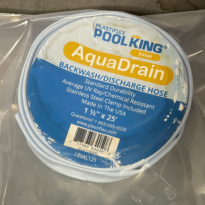 Open Box Tuyau de lavage à contre-courant de 25 pieds 12 mil