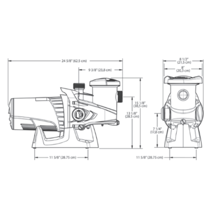 Carvin Shark Jet 1.5 HP 2 Speed Above Ground Pool Pump