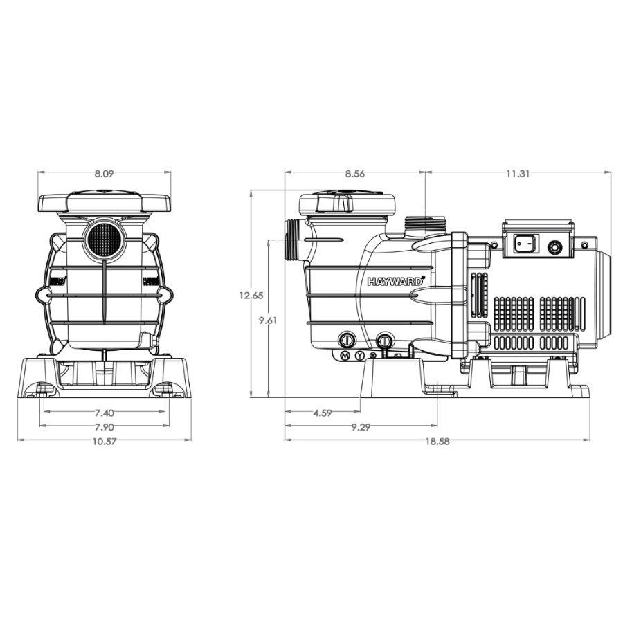 Hayward 1 HP Turbo Flo II Pump Above Ground