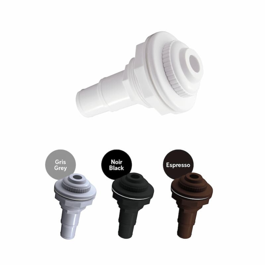 Aboveground Olympic Return Fitting with Hose Adapter (Grey)