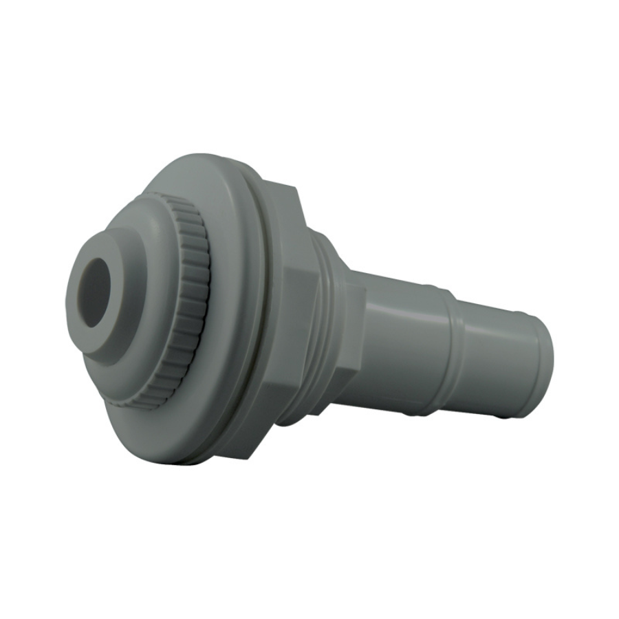 Aboveground Olympic Return Fitting with Hose Adapter (Grey)